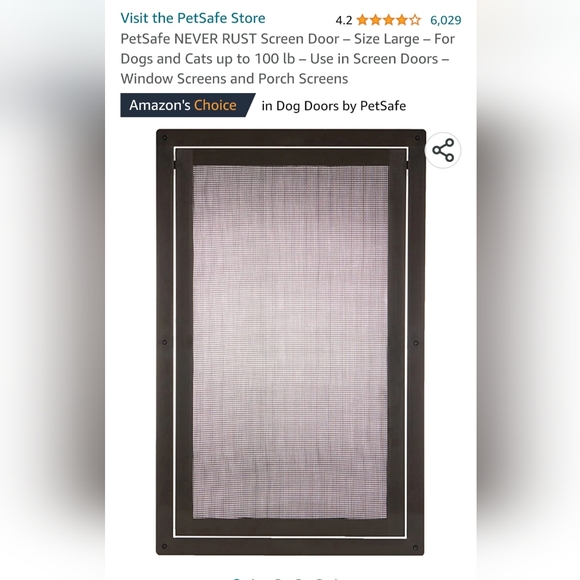 PET SAFE screen door - Picture 1 of 4